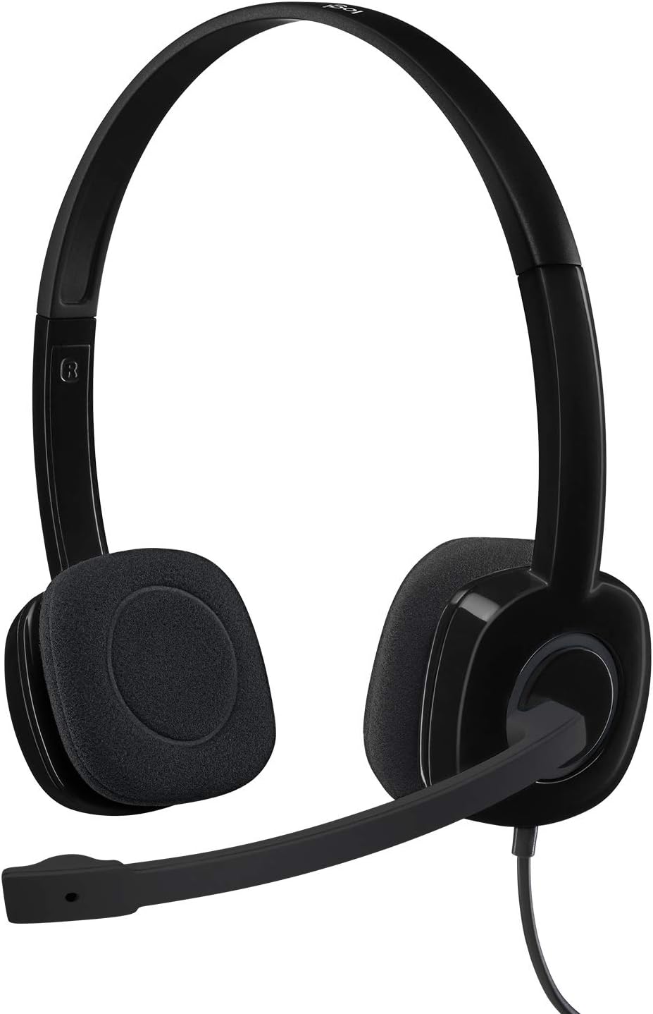 Logitech H151 Wired Headset, Stereo Headphones with Rotating Noise Cancelling Microphone