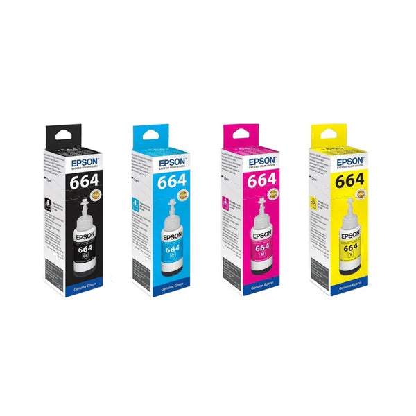 Epson Ink 664  Series for Ink Tank Printers 70ml CMYK