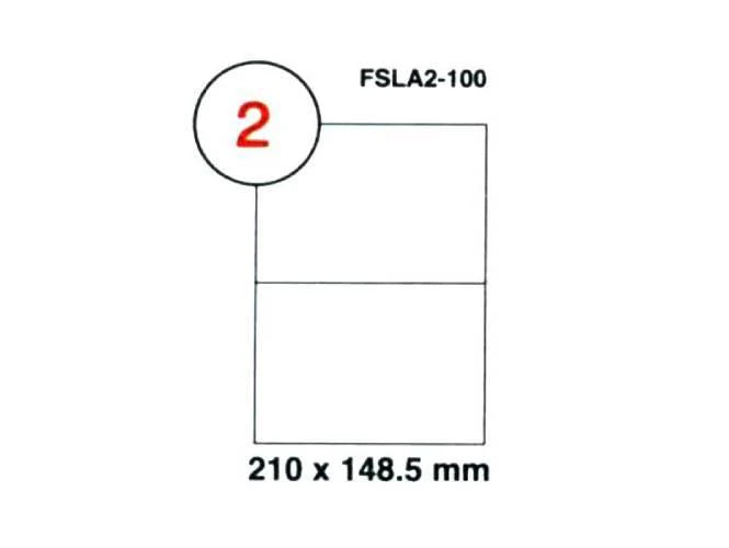 Multi Purpose Labels 210mm x148.5mm 100sheets-box (FSLA2-100)