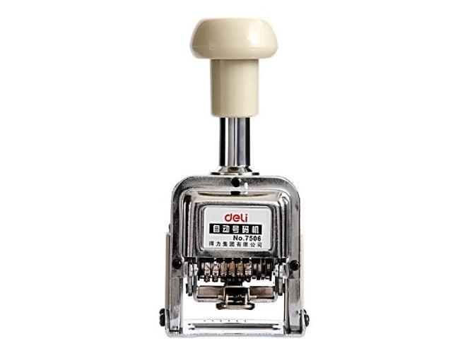 DELI 7506 Numbering Machine, 43x26.5x18cm, 6 digits