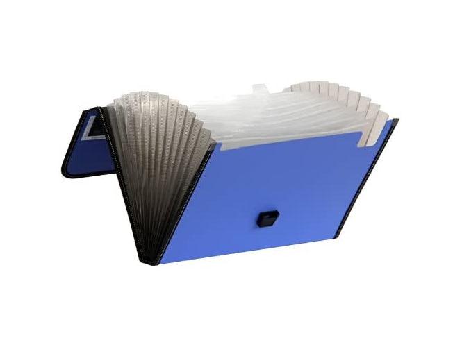 A4 Expanding File Twin Colour 12 Pockets with Handle