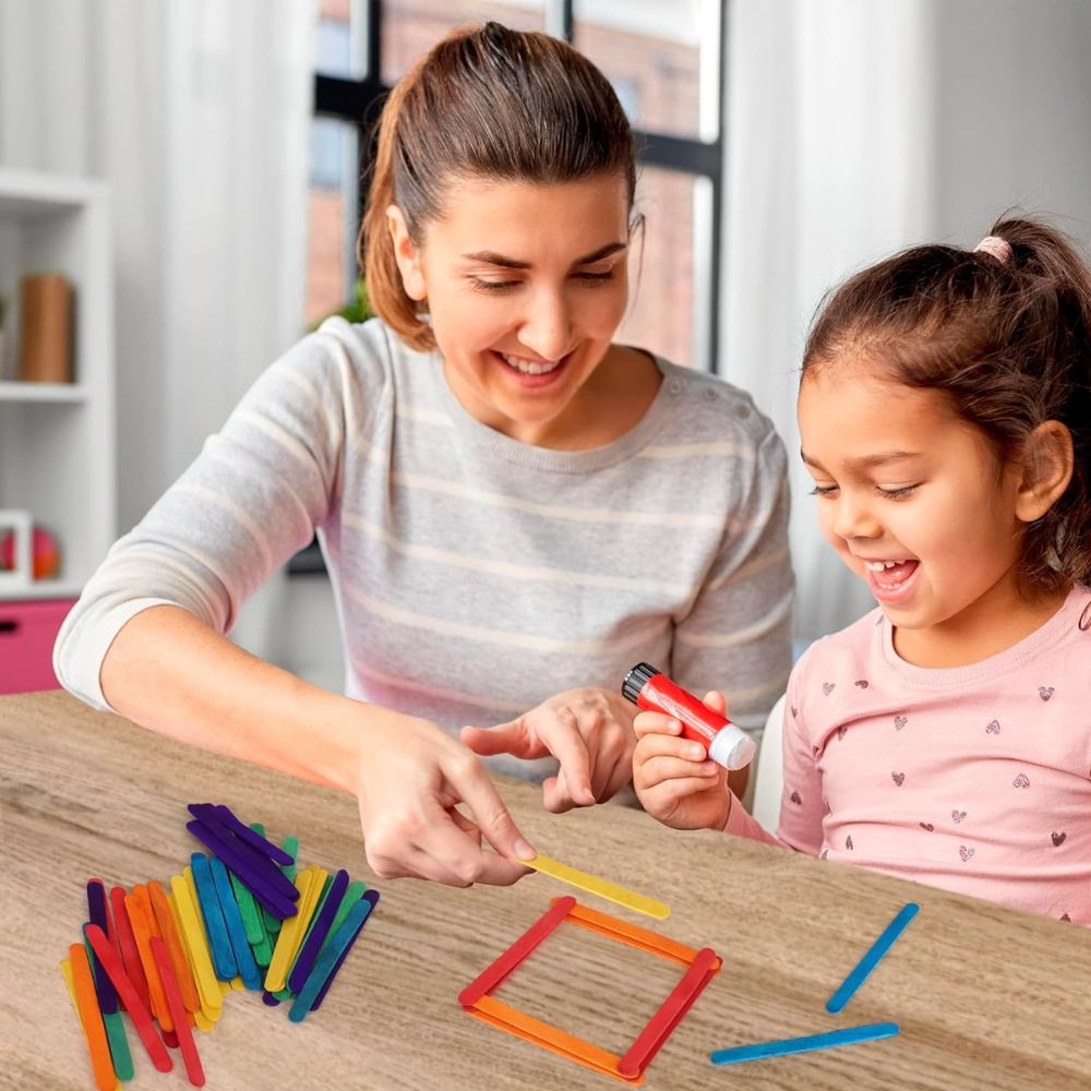 Ice Cream Sticks Coloured (Pack Of 50 Sticks)