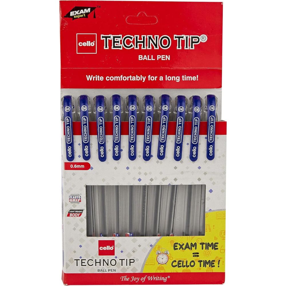 Ball Pen Cello Techno Tip 0.6MM (Pack Of 10)
