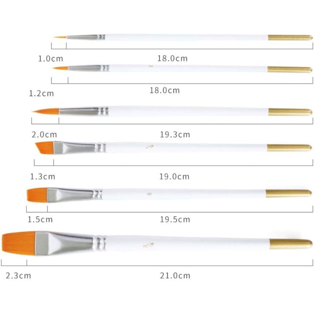Artist Brush Set Pack Of 6