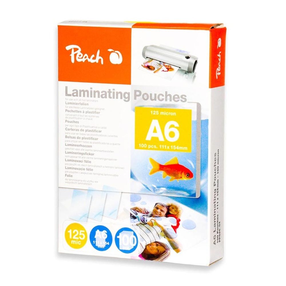 Lamination Pouch A6 High Gloss 125 Micron Pack Of 100