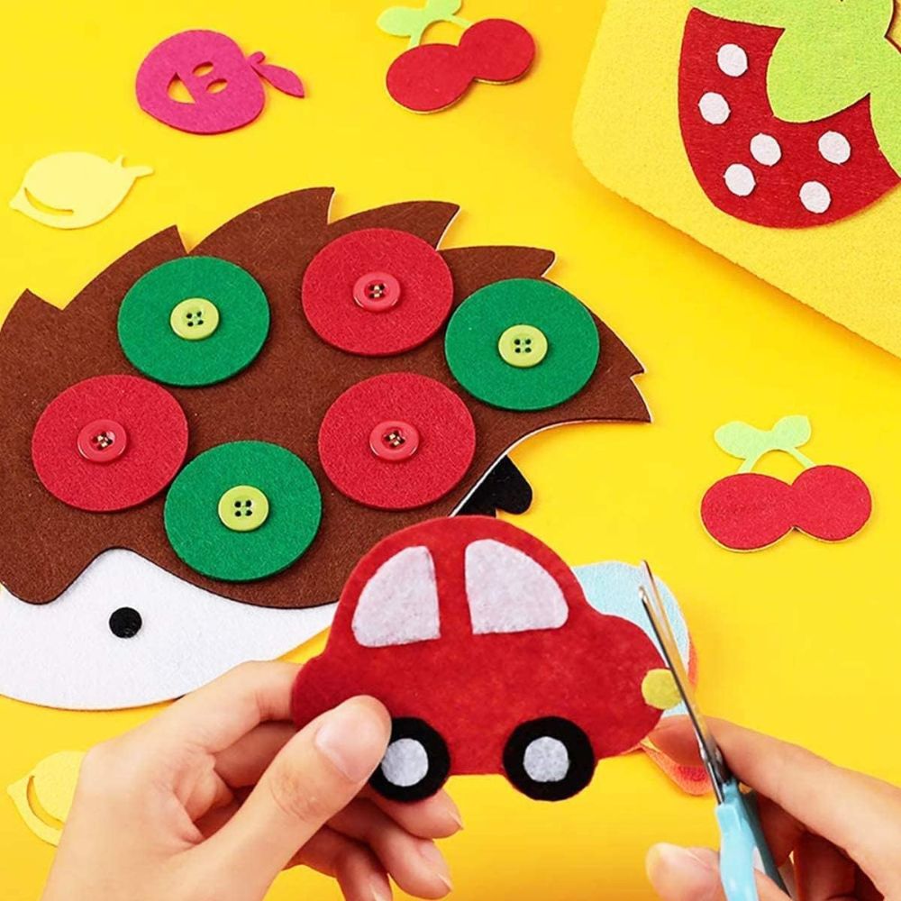 Felt Fabric Sheet 50X70 cm Large Size (Pack Of 10)