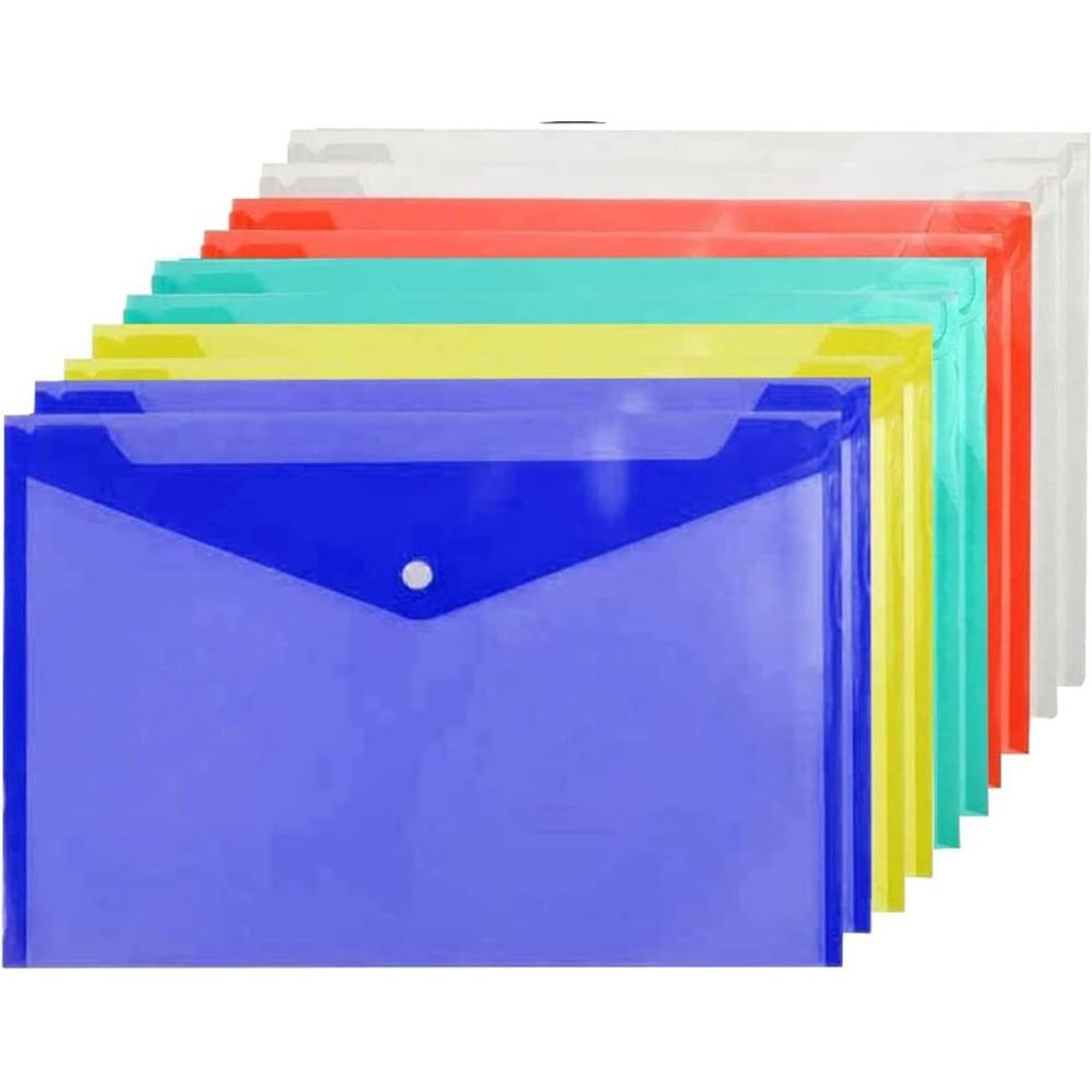 Clear Bag Button Folder A3 Size (1 Pcs)