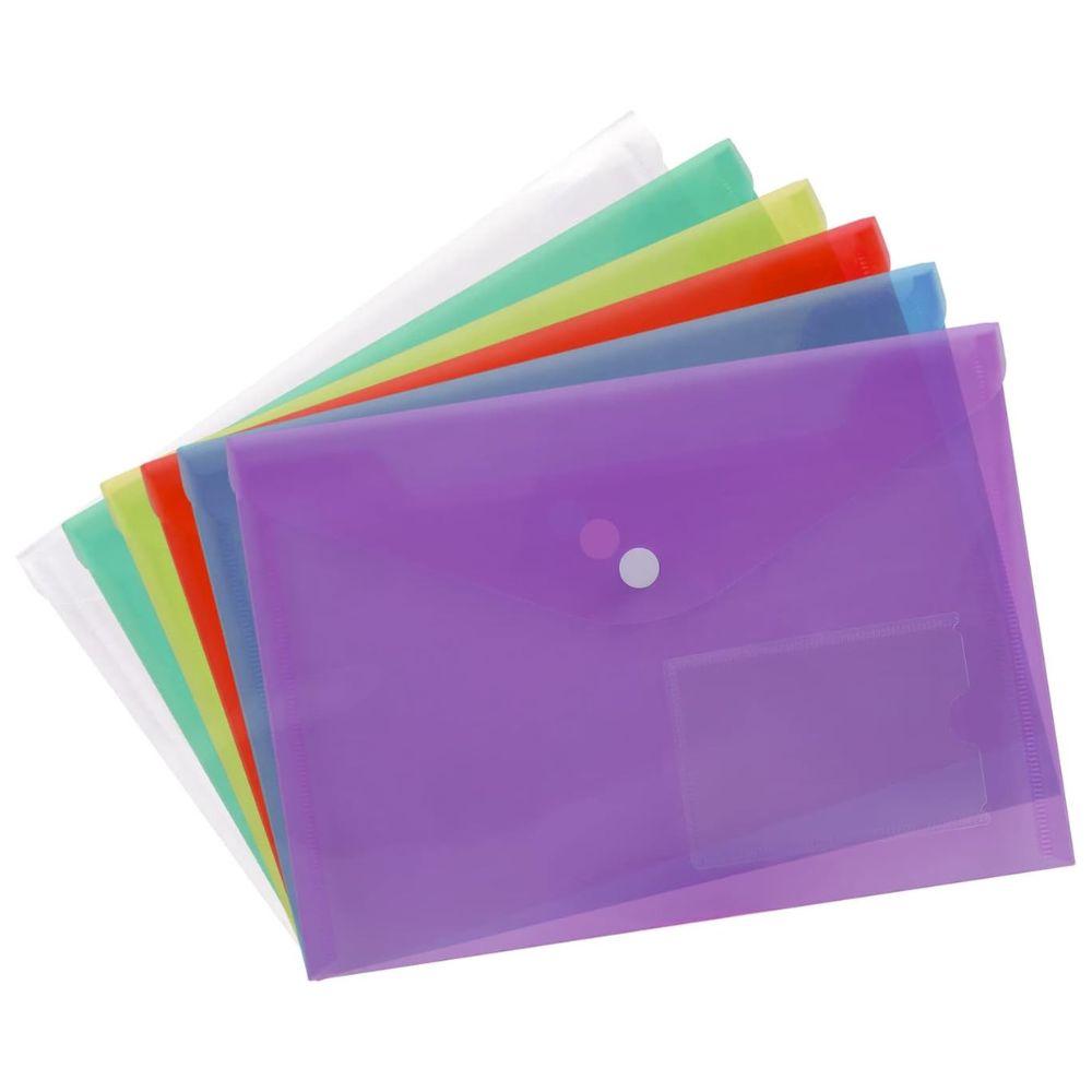 Button Clear Folder A5 (Pack Of 5)