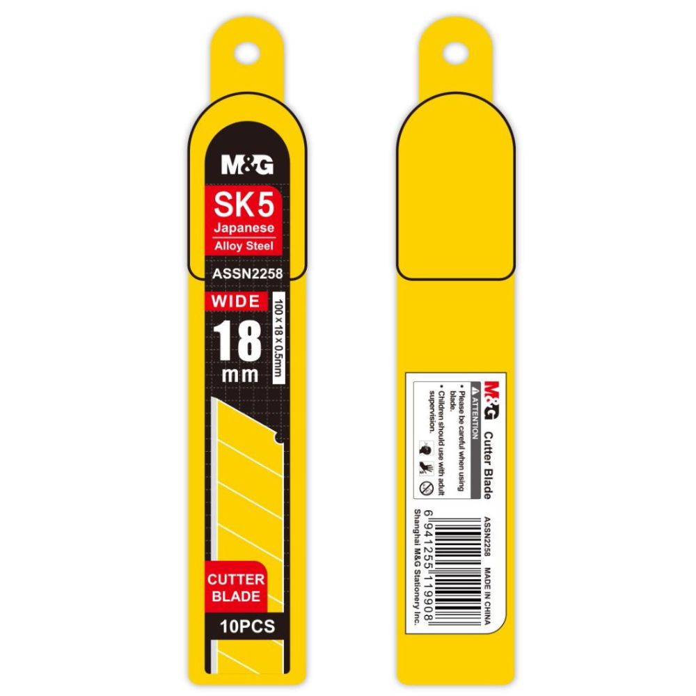 Paper Cutter Blade M&G 18MM (Pack Of 10)