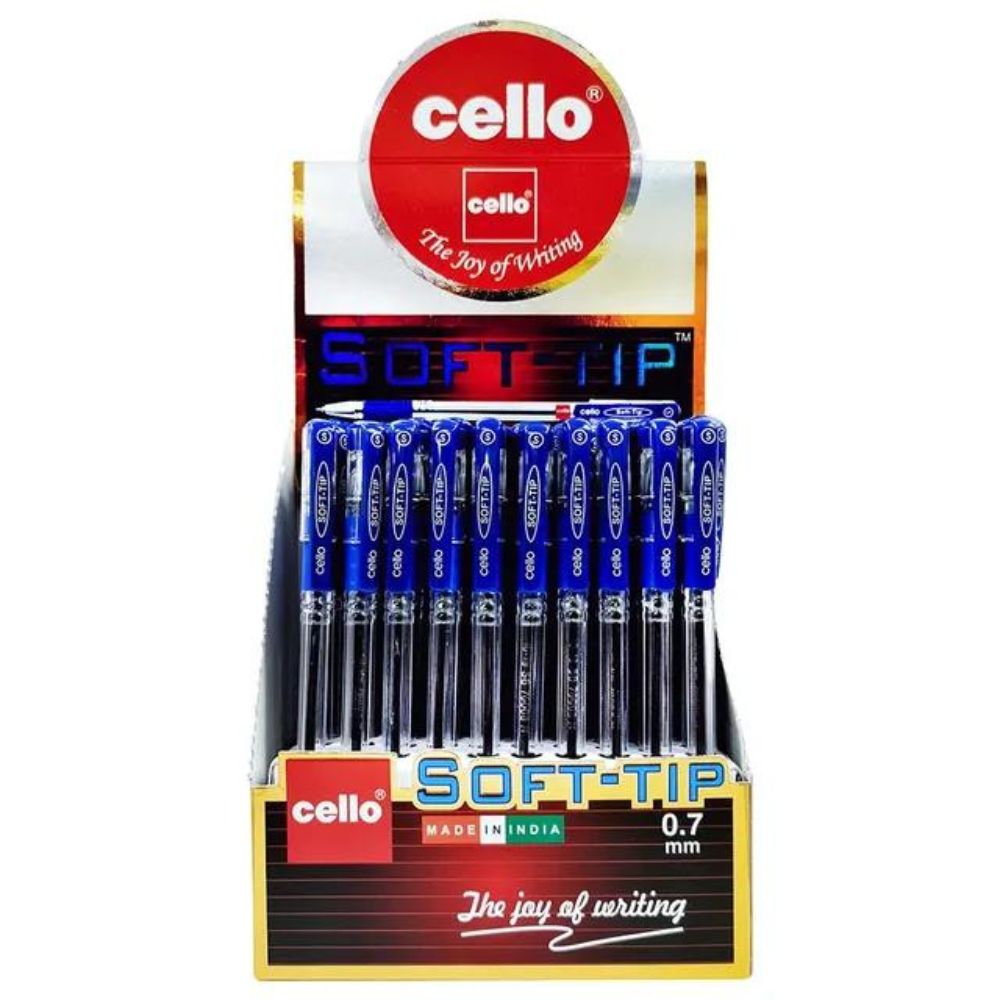Cello Soft Tip Ball Pen 0.7mm (Pack Of 50 Pens)
