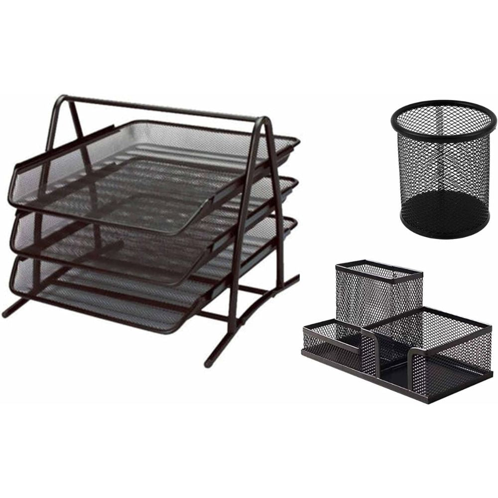 Set Of 3 Desk Organizers