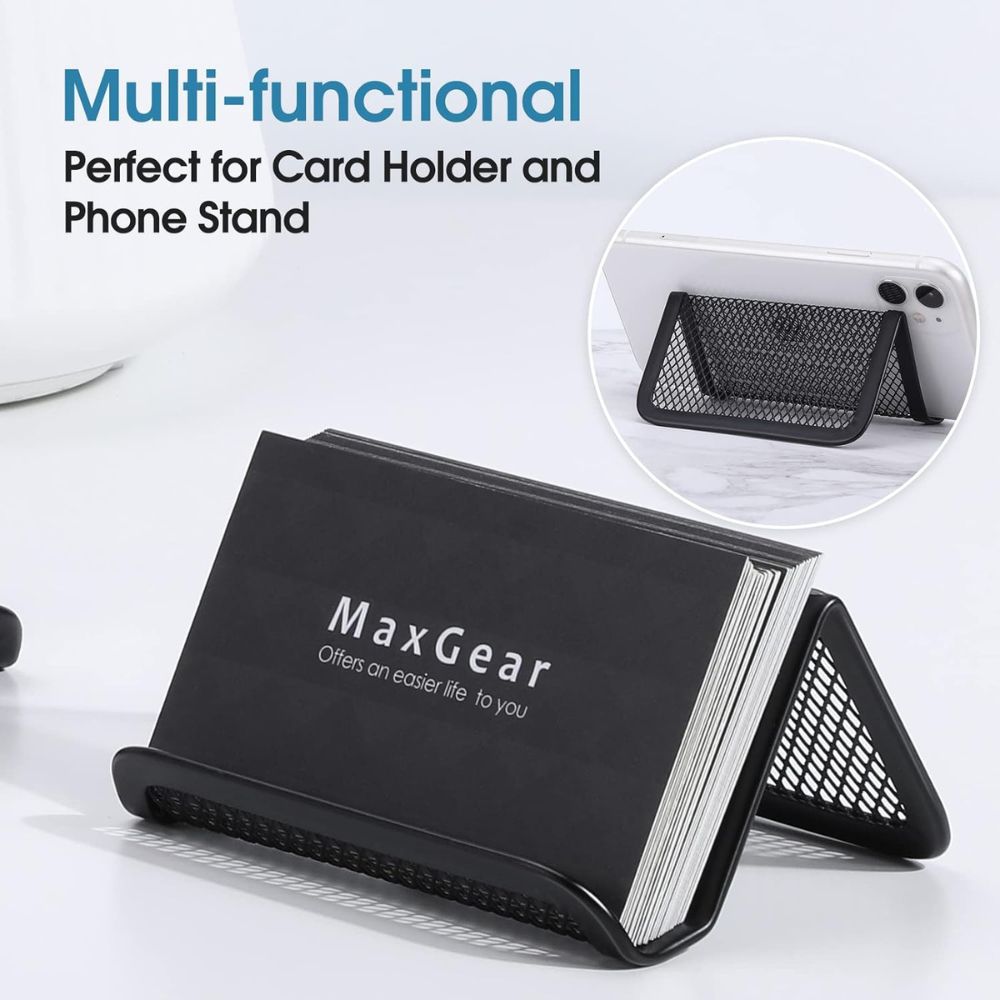 Name Card Holder Business Card Metal Mesh Stand