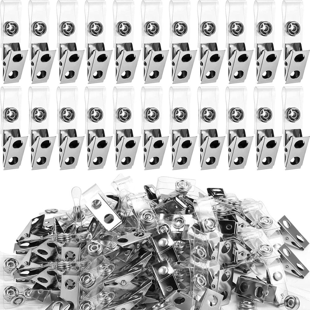 Metal Name ID Badge Clip (Pack Of 100)