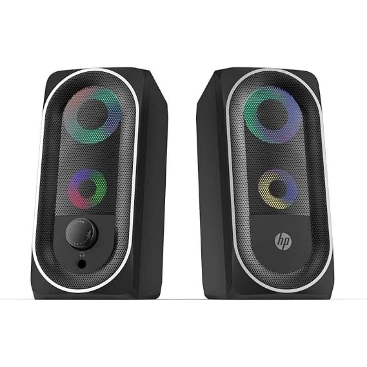 HP DHE-6001 Wired Multimedia Speaker - RGB Gaming Mini Stereo Surround Sound Backlight Orginal