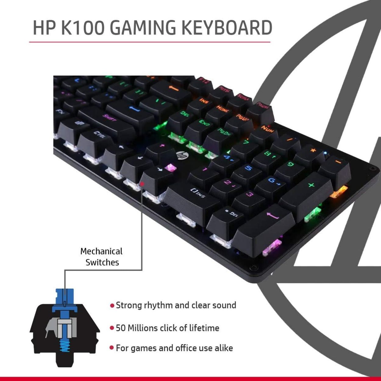 HP K100 Gaming Keyboard