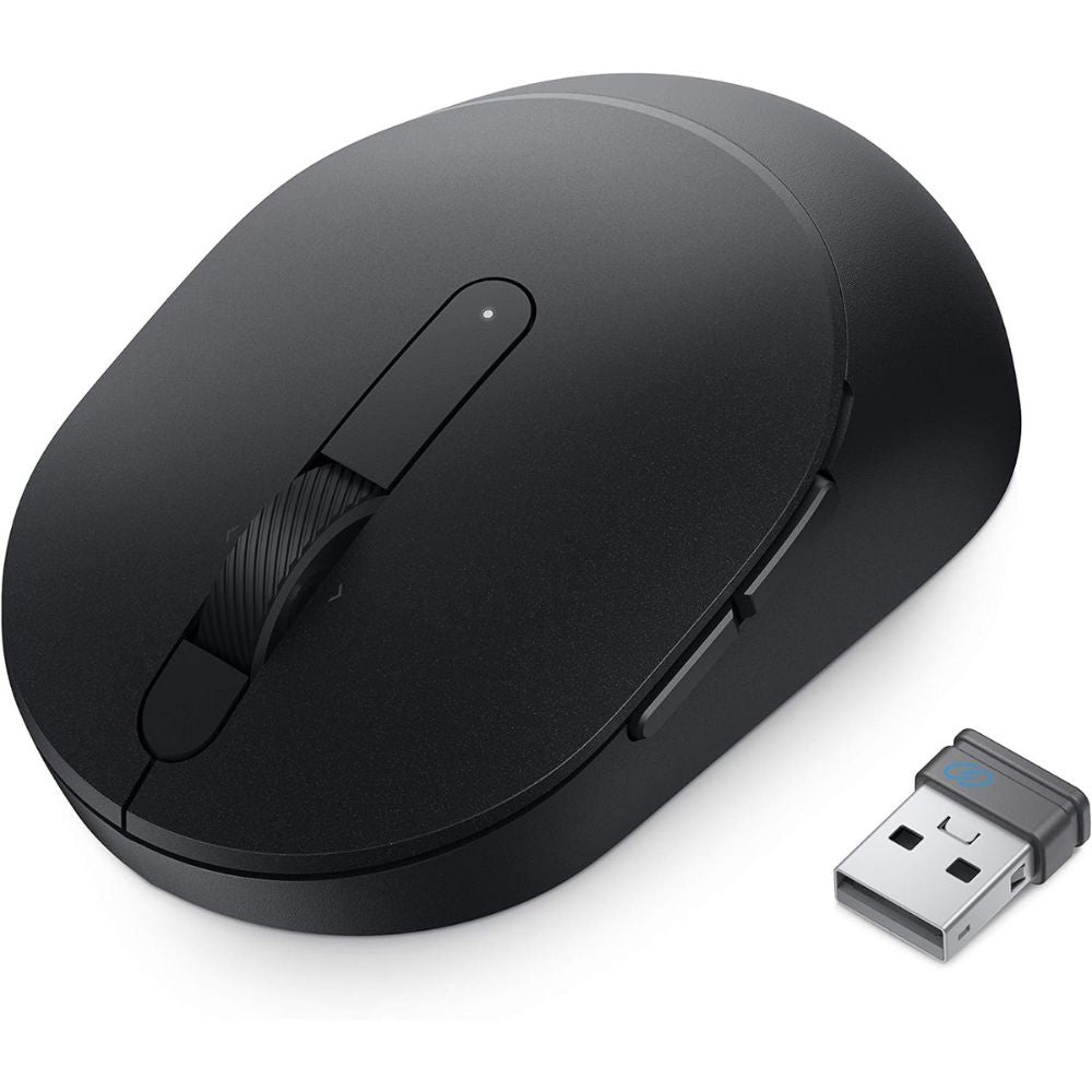 Dell MS5120W Mobile Pro Wireless Computer Mouse, 2.4GHz Connectivity, Bluetooth 5.0, 1600 dpi Resolution, Swift Pair, 7 Buttons
