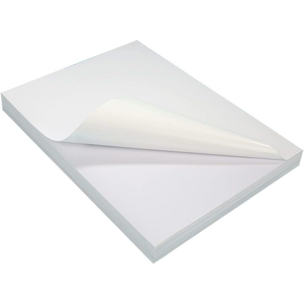 A4 Size Sticker Sheets White 210x297mm (Pack Of 100 Sheets)
