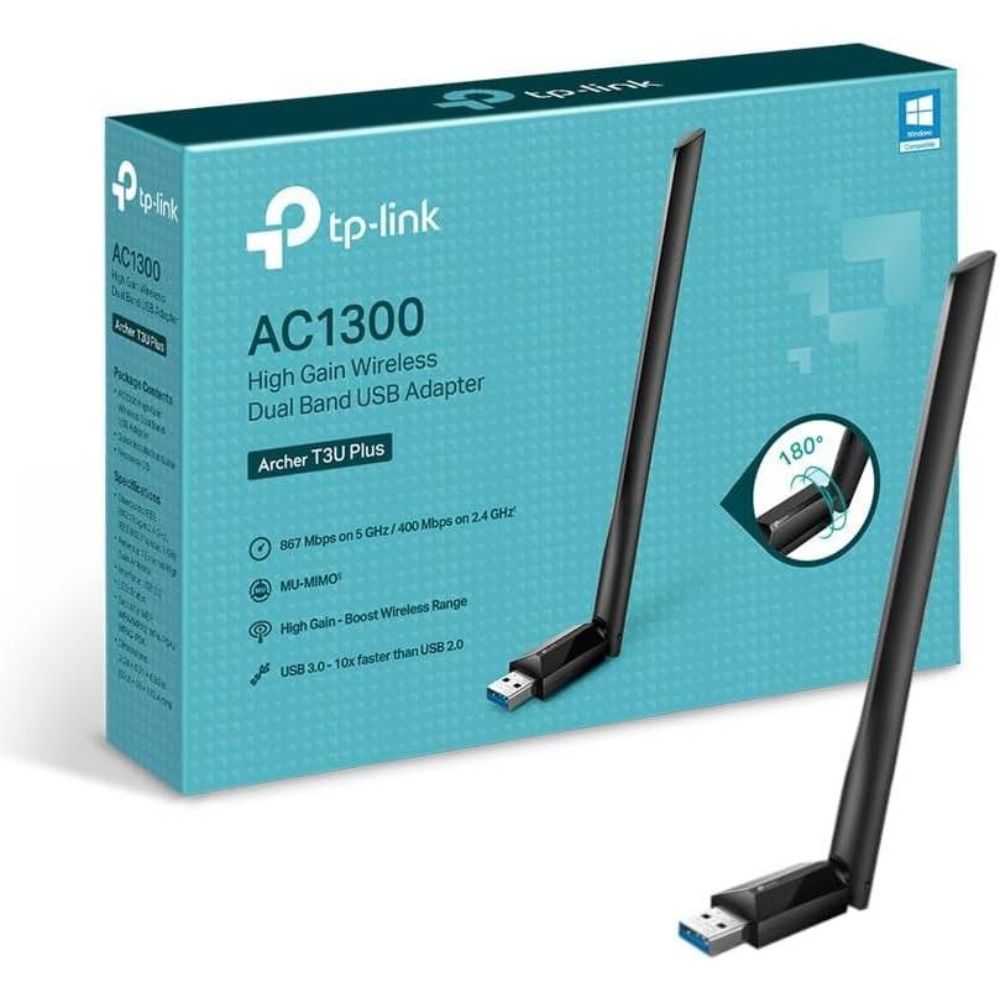 TP-LINK AC1300 USB 3.0 Wi-Fi Dongle, Dual Band MU-MIMO Adapter