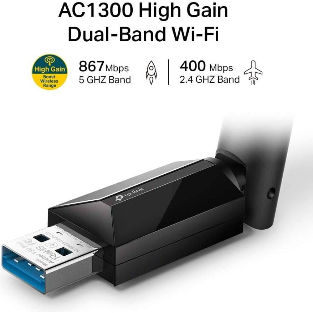 TP-LINK AC1300 USB 3.0 Wi-Fi Dongle, Dual Band MU-MIMO Adapter
