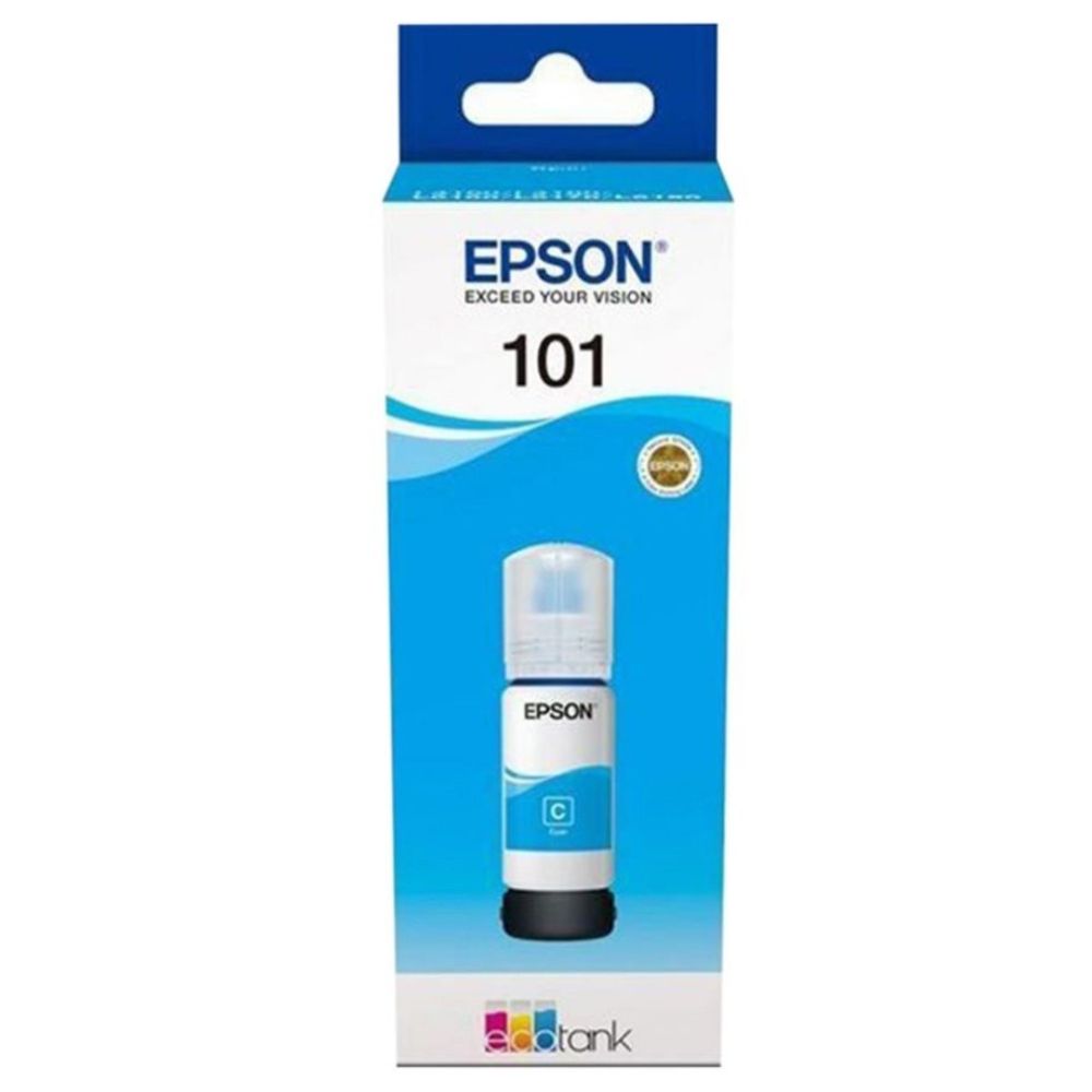 Epson Orignal 101 Ink Bottle 70ml , 127ml Black, Yellow70ml, Magenta70ml, Cyan70ml