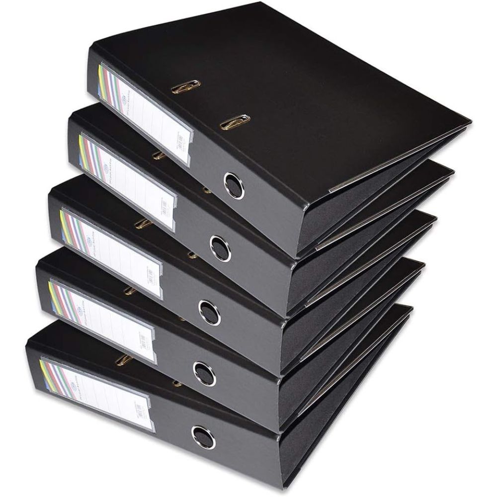 Box File Imported Black 8CM F/S PP Lever Arch File (Box Of 10 Files)