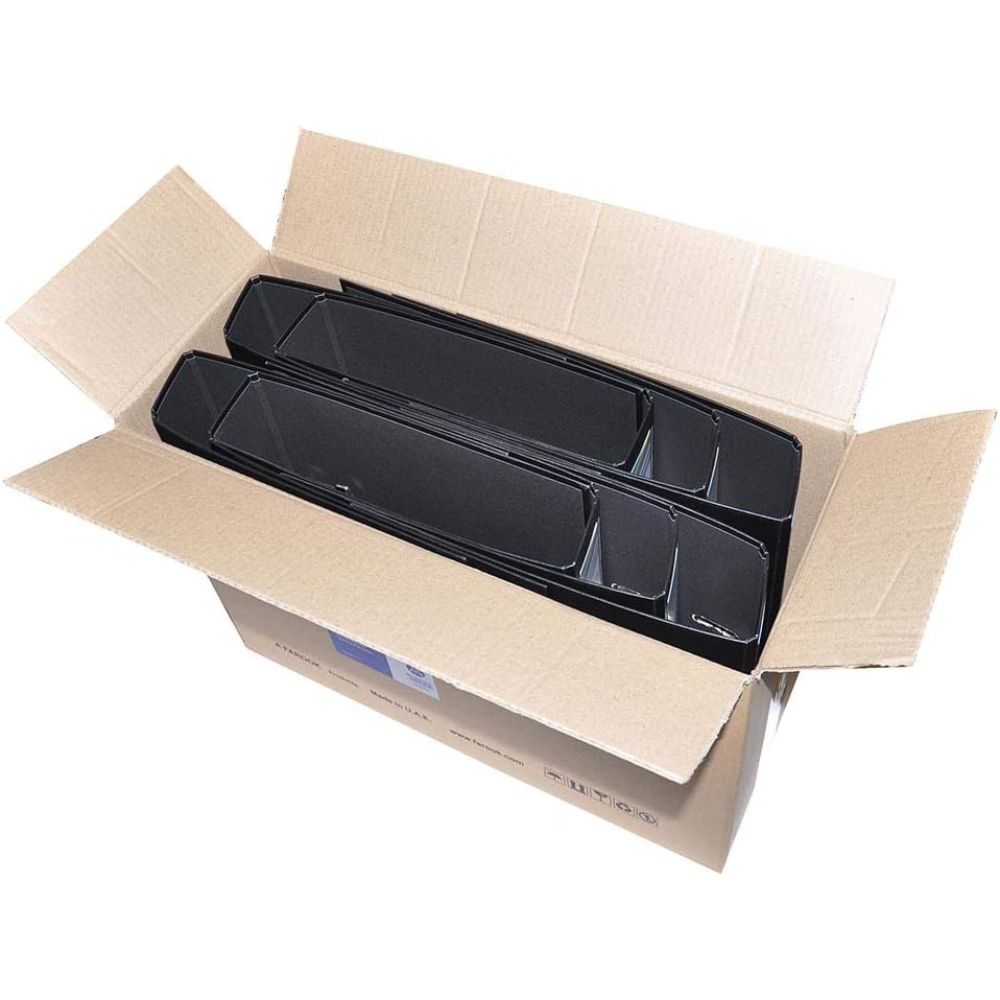 Box File Imported Black 8CM F/S PP Lever Arch File (Box Of 10 Files)