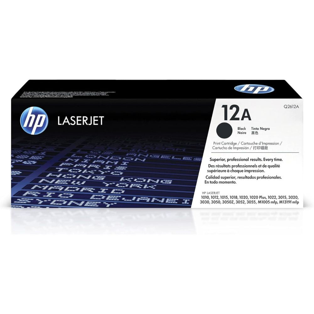 HP 12A Black Original LaserJet Toner Cartridge