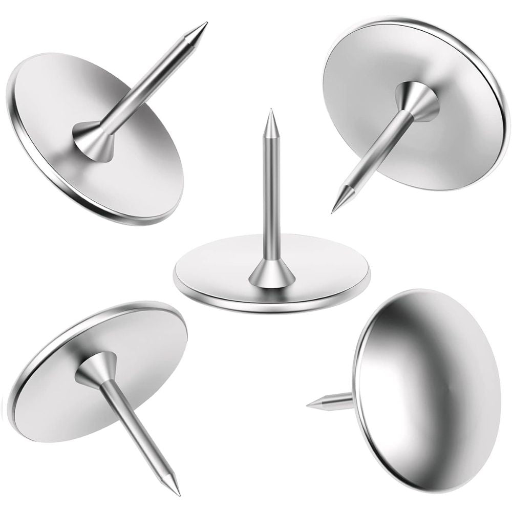 Thumb Pins Drawing Pins Push Pins Stainless Steel (Box Of 100 Pins)
