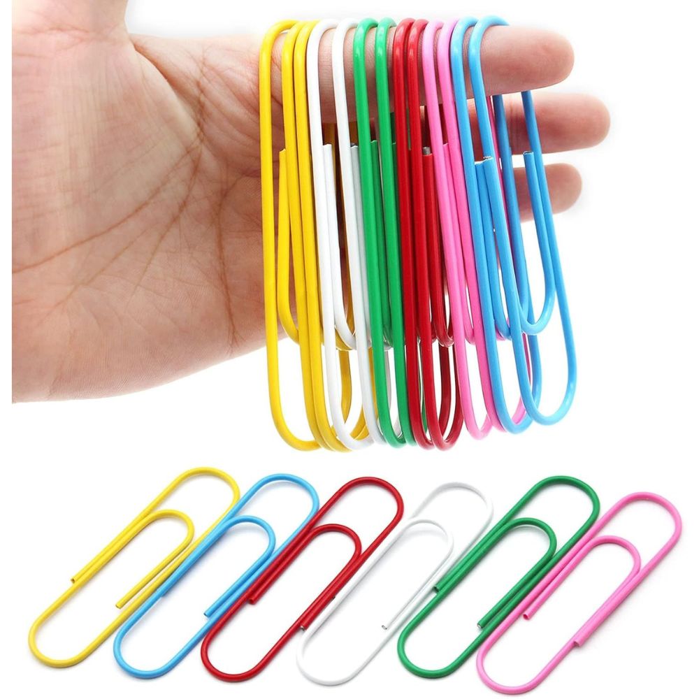 Paper Clips Gem Clips 4 Inch Large Sheet Holder Mega Paperclips Jumbo Size 10cm (Pack Of 30 Clips)