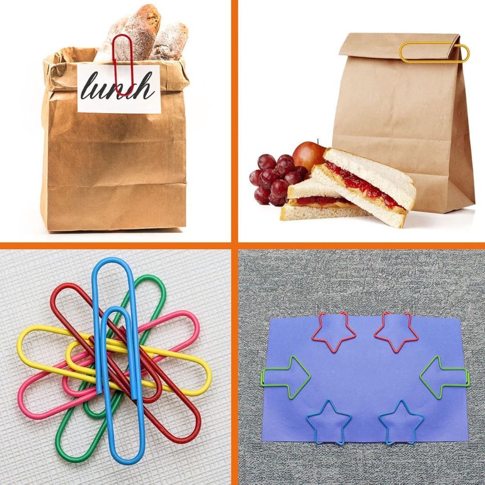 Paper Clips Gem Clips 4 Inch Large Sheet Holder Mega Paperclips Jumbo Size 10cm (Pack Of 30 Clips)