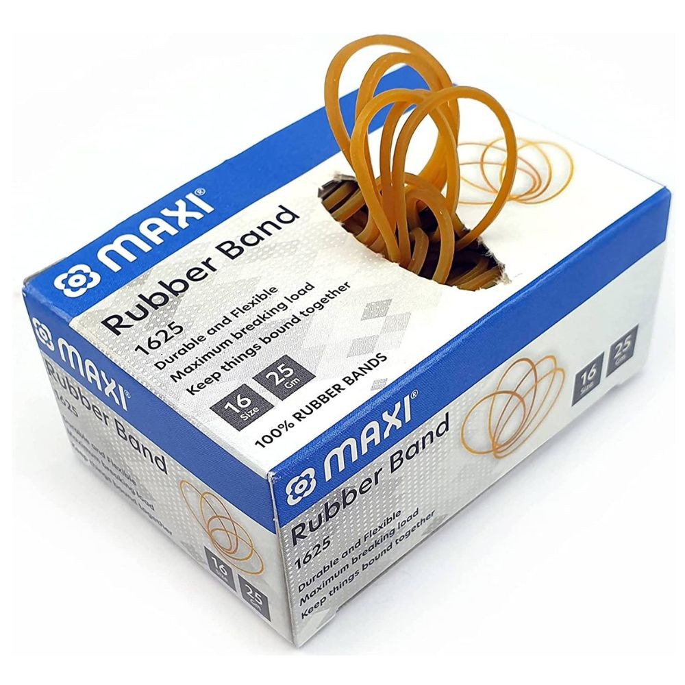 MAXI Size 16 25g Rubber Band, Stretchable for School Home Office