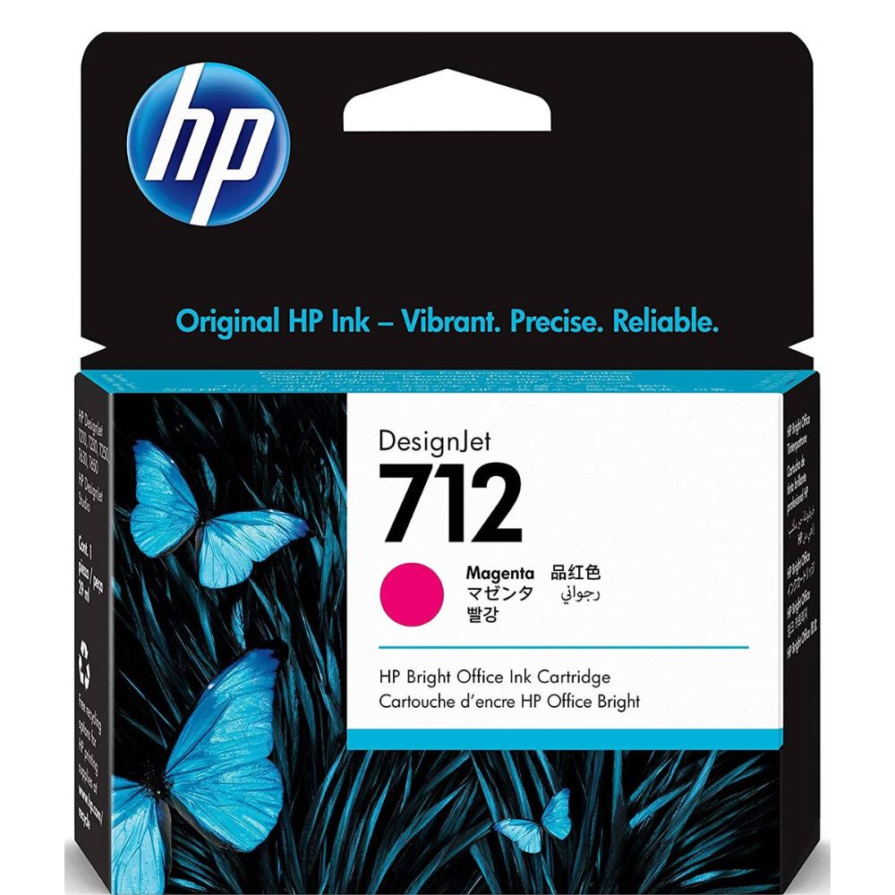 HP 712 Original Cartridge Black Cyan Magenta Yellow
