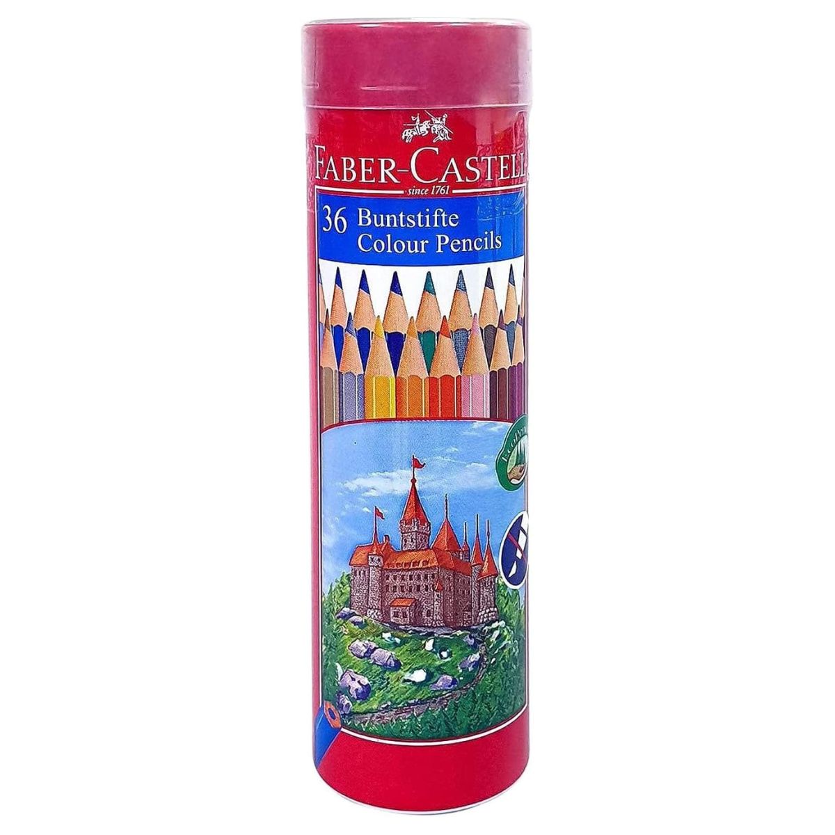 Faber Castell Colour Pencil 36 Colour Round Tin