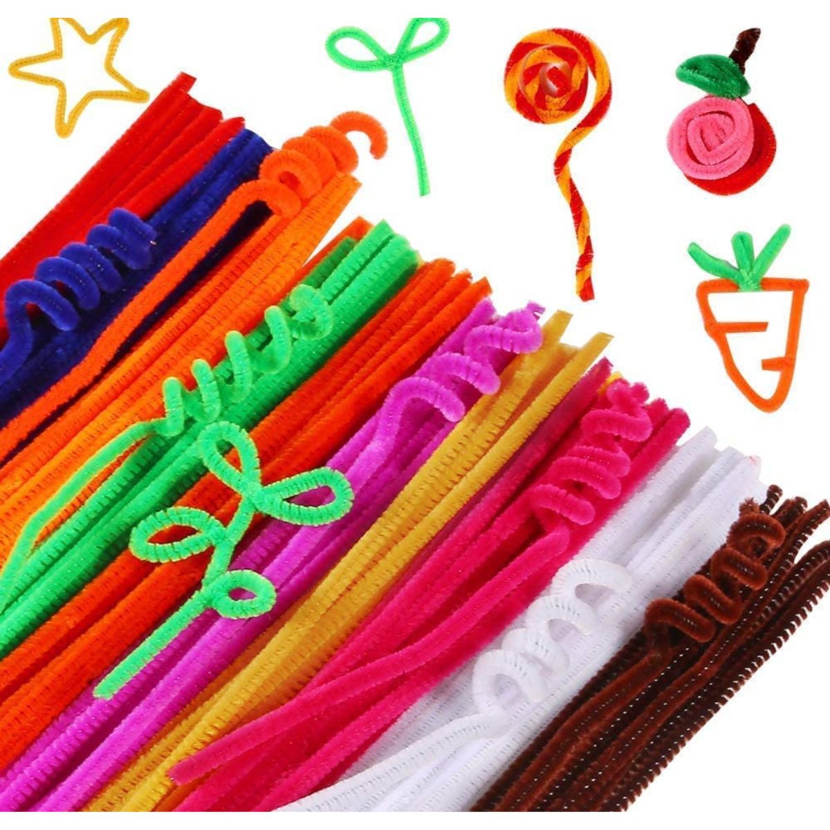 Pipe Cleaners Multi Colors 30cm For Arts and Crafts Kids DIY (Pack Of 200 Pcs)