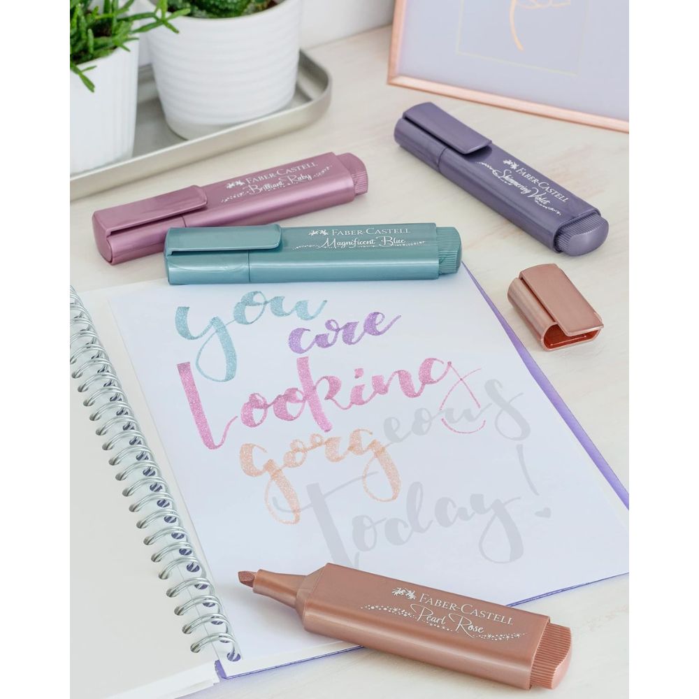 Faber Castell Metallic Highlighter Set Of 4