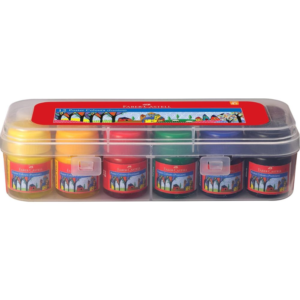 Faber Castell Poster Colors 10ML 1X12 In A Plastic Box