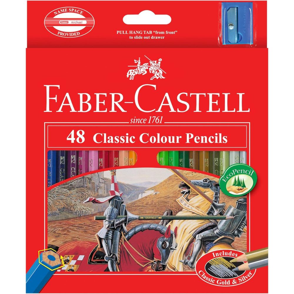 Faber Castell Classic Colour Pencils 12 / 24 / 36 / 48 Colour In A Cardboard Box