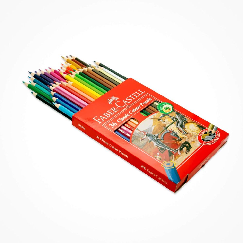 Faber Castell Classic Colour Pencils 12 / 24 / 36 / 48 Colour In A Cardboard Box