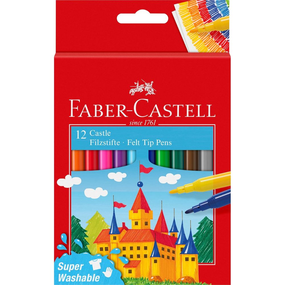 Faber Castell Fibre Tip Markers 12 / 20 / 30 Colours Set