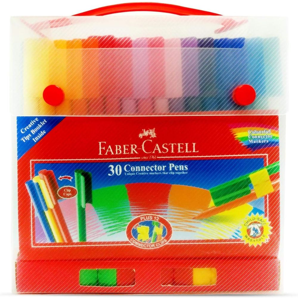 Faber Castell Connector Felt Pen 12 / 20 30/ 60 Colours Sets