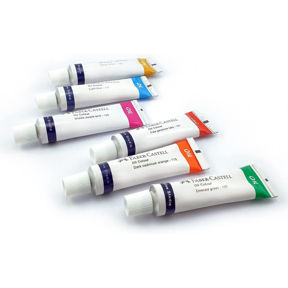 Faber Castell Creative Studio Oil Colour 9ml Oil paints in a tube (Pack Of 12)