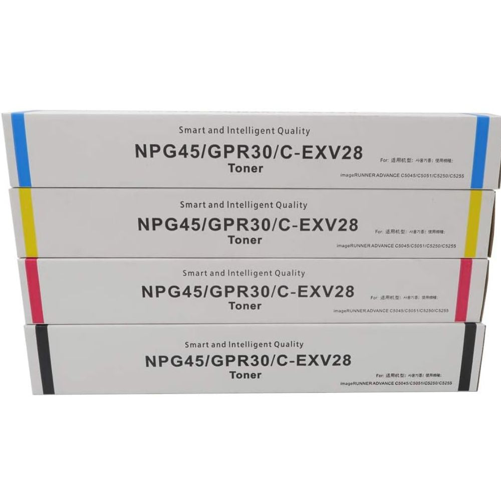 Canon Compatible Toner NPG45/GPR30/C-EXV28 (Black, Cyan, Yellow, Magenta)