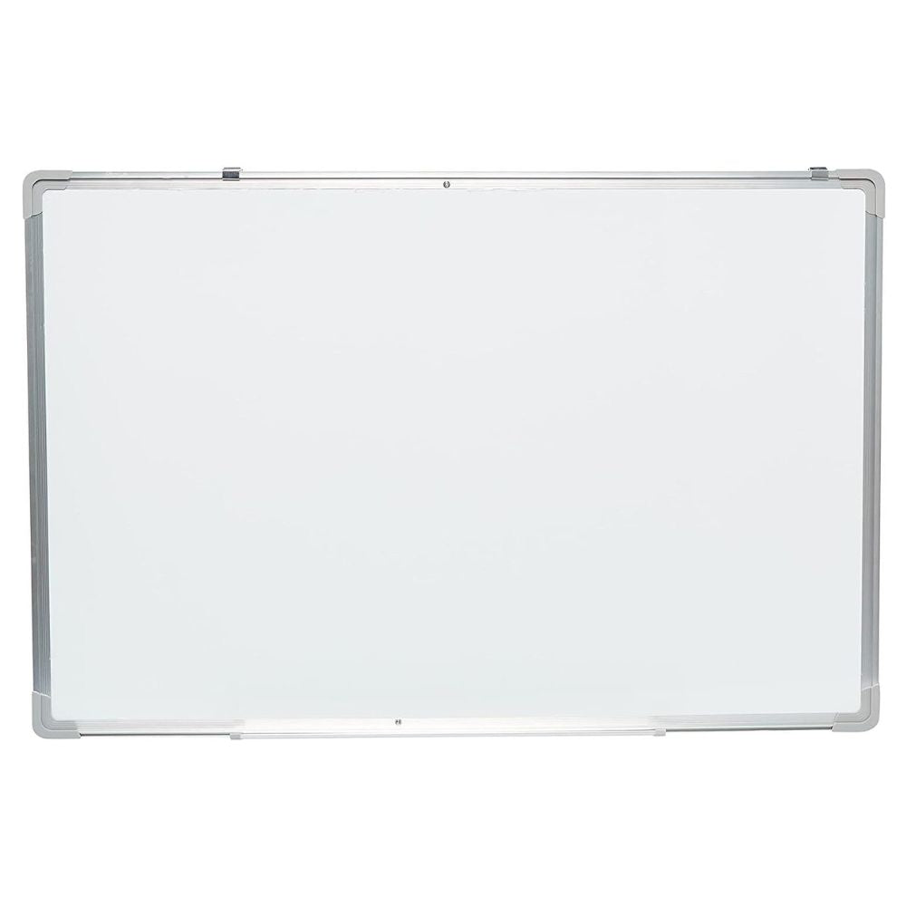 Single Sided Dry Erase Board for Wall Aluminum Presentation Magnetic Whiteboard with Pen Tray, Wall-Mounted White Board for School, Office and Home