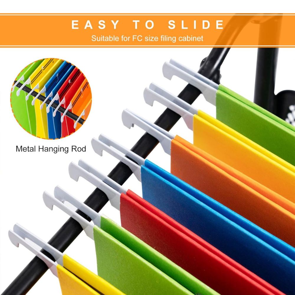 Suspension Files FC Size, 50PCS Filing Cabinet Suspension File MultiColours