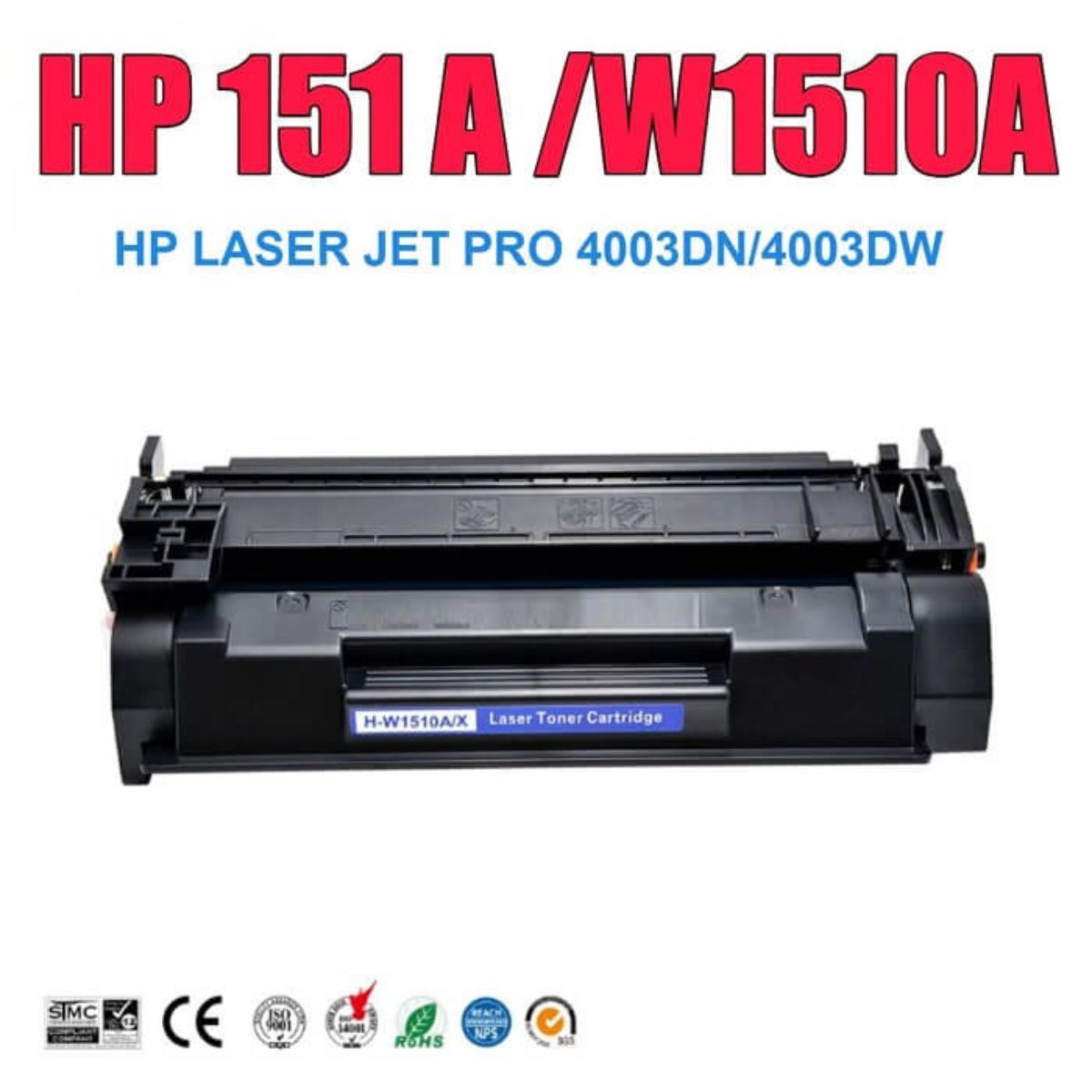151A W1510A Compatible Toner Cartridge with Chip Replacement for HP 151A W1510A Toner BLACK Cartridge Compatible For 4003 MFP 4103DW Printer
