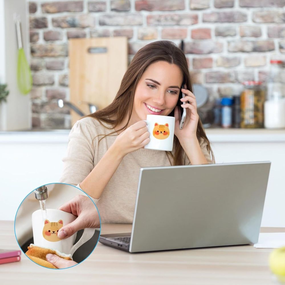 A4 Vinyl Sticker Film, Transparent Clear Self-Adhesive Stickers for Printing, Printer Paper, Quick Drying Sticker Paper for Inkjet Printers and Laser Printers, 20 sheets