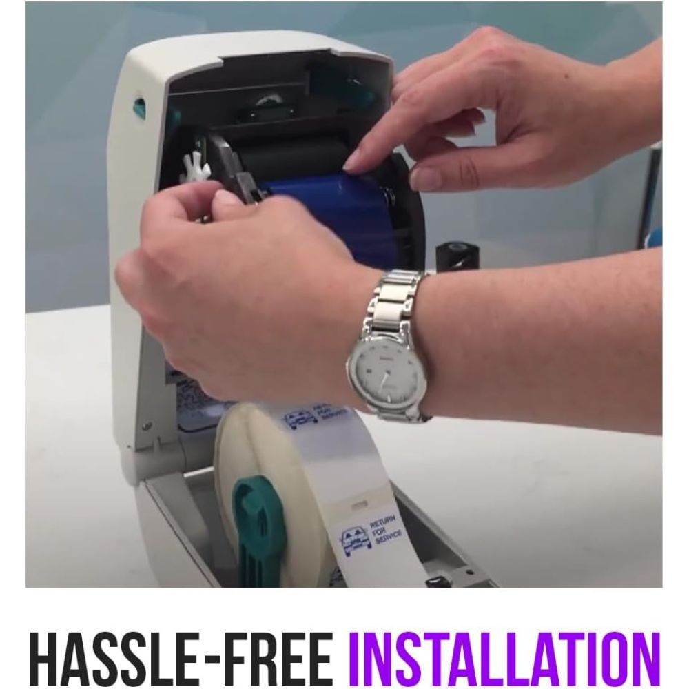 Transfer Wax Ribbons 110mmx74m for Barcode Printers with Ink (Pack Of 3)