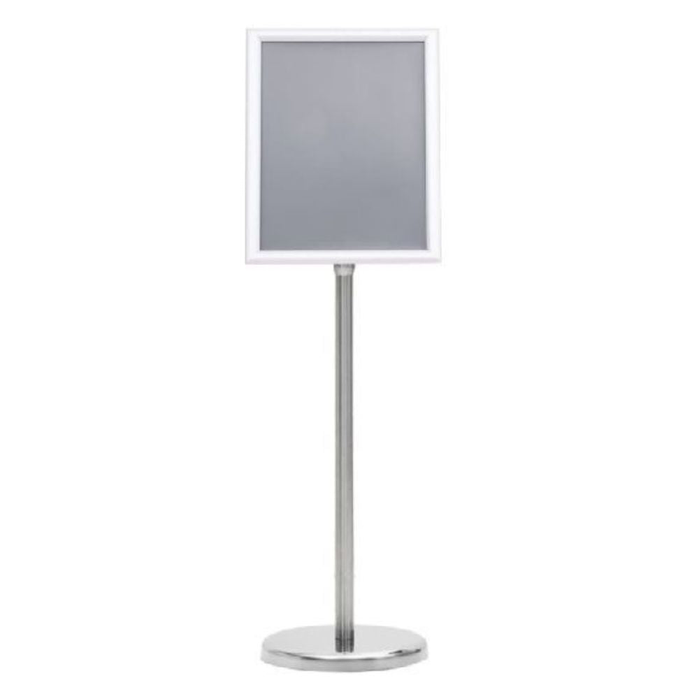 A4 Sign Stand Poster Stand Display Stand Silver Adjustable Rotatable For Restaurants, Exhibitions, Conference Rooms
