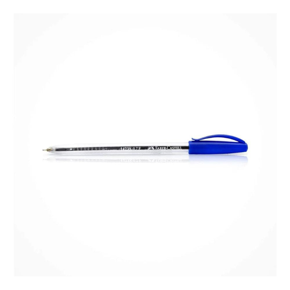 Faber Castell 1423 Ballpen, 0.7mm, Blue, 50 Pcs/Box