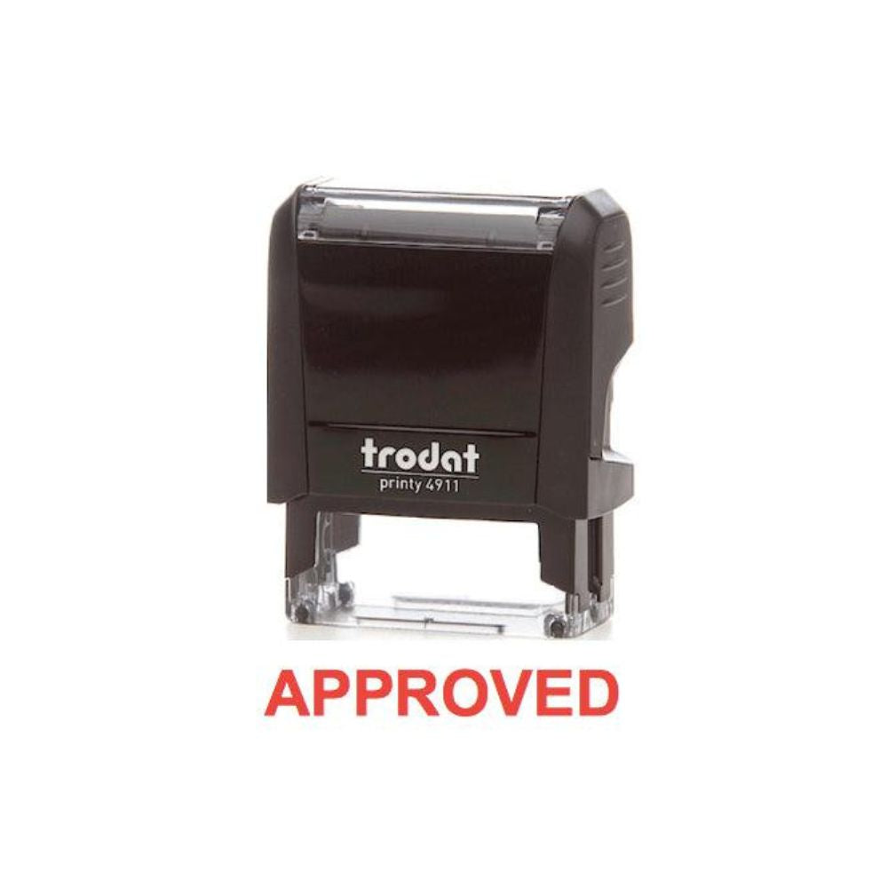 Trodat Printy 4911 Stamp "APPROVED" - Red